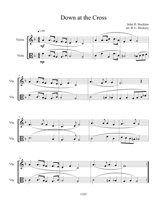 Down at the Cross (Violin and Viola Duet)