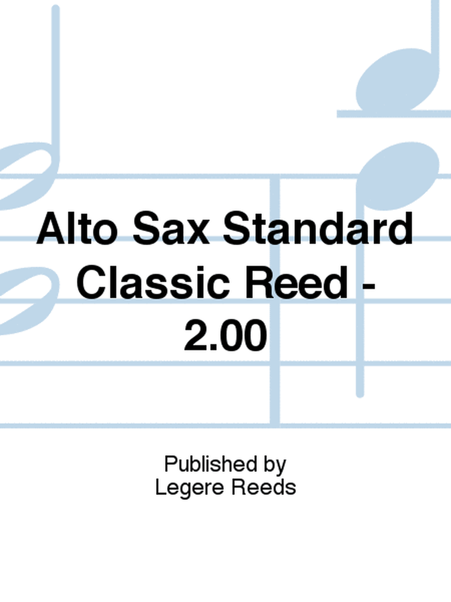 Alto Sax Standard Classic Reed - 2.00