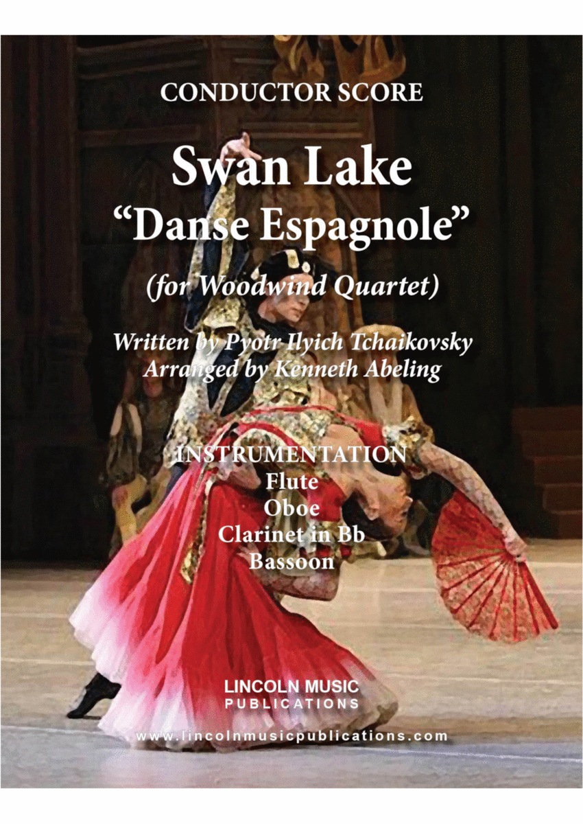 Tchaikovsky – Danse Espagnole (Spanish Dance) from Swan Lake (for Woodwind Quartet) image number null