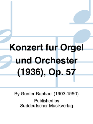 Book cover for Konzert für Orgel und Orchester (1936), op. 57