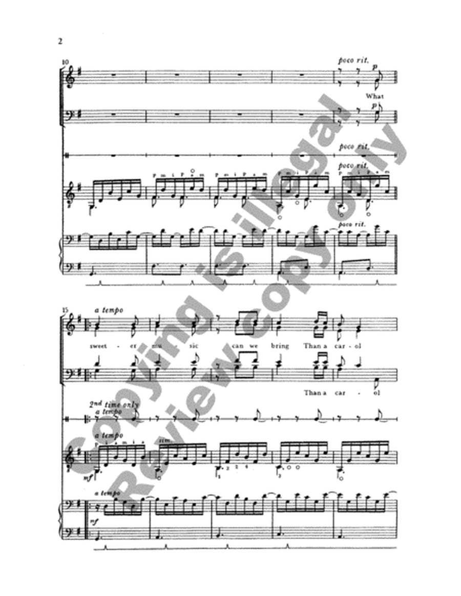 What Sweeter Music (Choral Score)