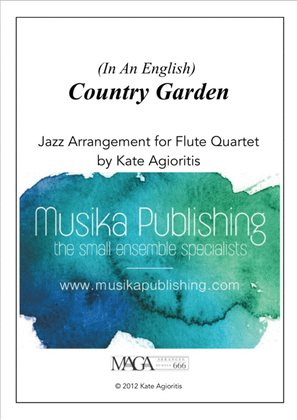 Book cover for Country Garden - A Jazz Arrangement - for Flute Quartet