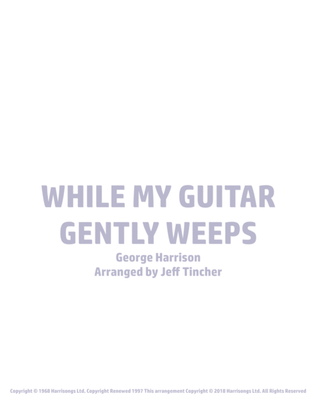 Book cover for While My Guitar Gently Weeps