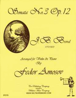 Book cover for Sonata No.3, Op.12 (Fedor Amosov)