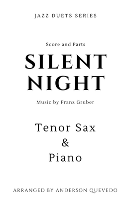 Book cover for Silent Night by Franz Gruber for Tenor Sax & Piano - Jazz Duets Series
