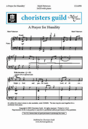 Book cover for A Prayer for Humility