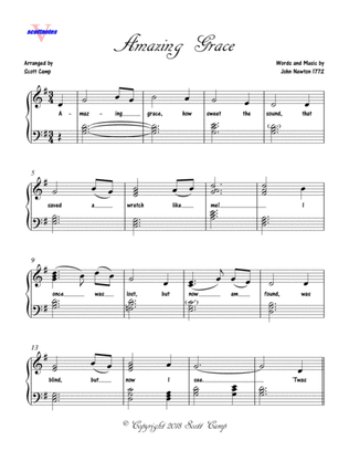 Book cover for Amazing Grace (Early Intermediate Piano Solo)