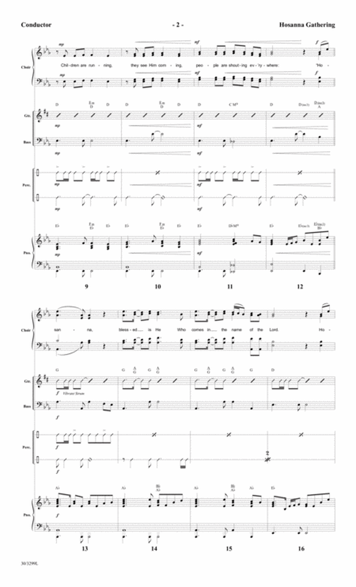 Hosanna Gathering - Rhythm Score and Parts image number null