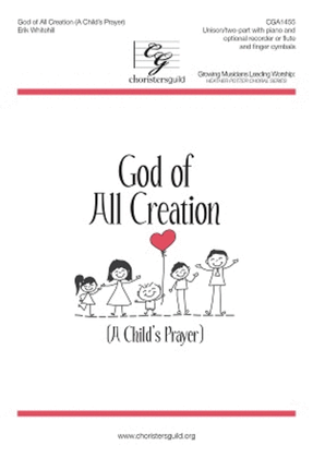 Book cover for God of All Creation (A Child's Prayer)