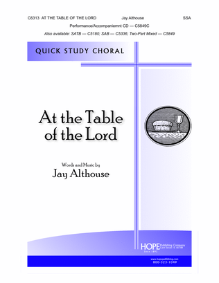 Book cover for At the Table of the Lord