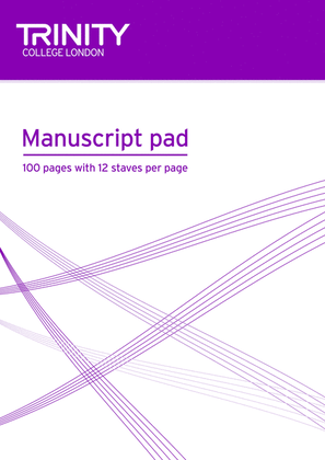 Book cover for Manuscript Pad - A4, 12-stave, 100pp