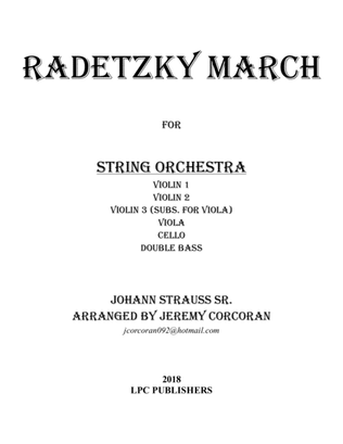Book cover for Radetzky March for String Orchestra