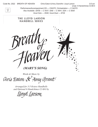 Book cover for Breath of Heaven (Mary's Song)