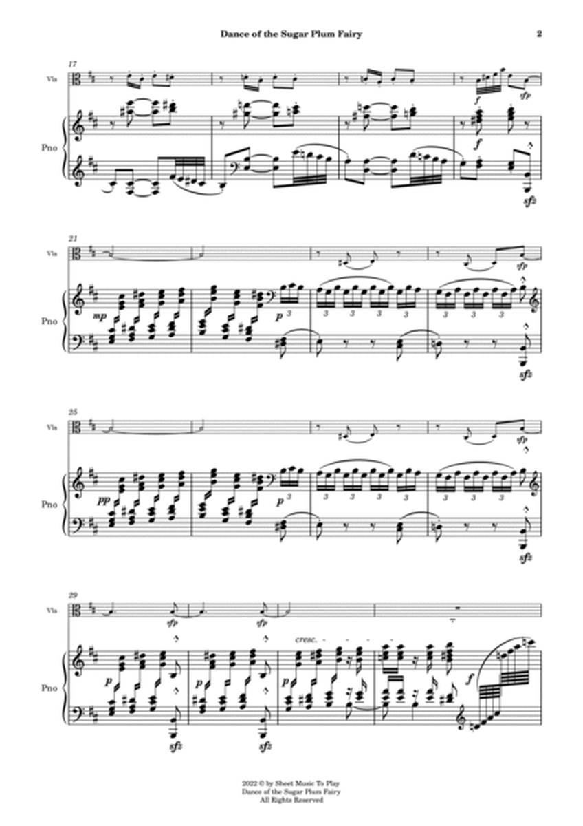 Dance of the Sugar Plum Fairy - Viola and Piano (Full Score and Parts) image number null