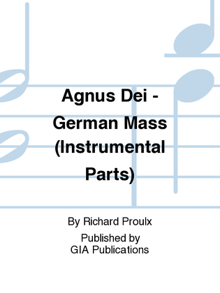 Book cover for Agnus Dei - Instrument edition