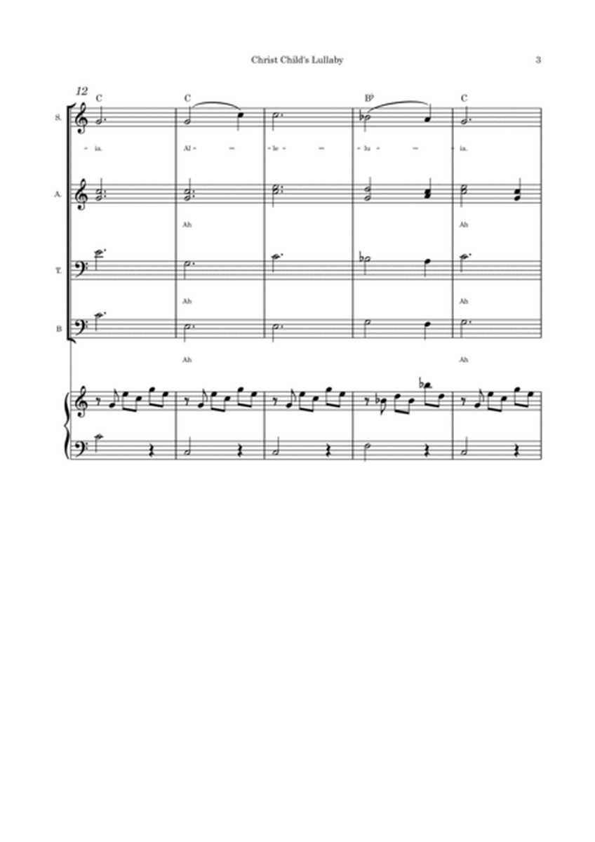Christ Child's Lullaby (Taladh Chriosda) - SATB and Piano image number null