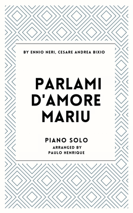 Book cover for Parlami D'amore Mariu