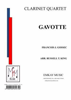 GAVOTTE – CLARINET QUARTET