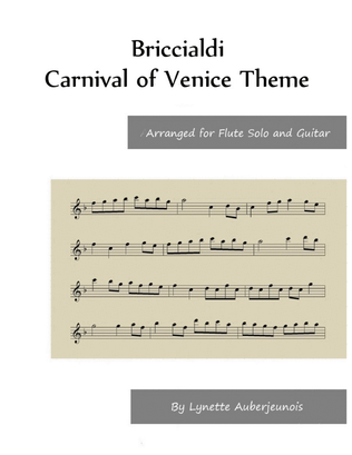 Book cover for Carnival of Venice Theme - Flute Solo with Guitar Chords