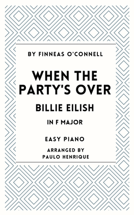 Book cover for When The Party's Over