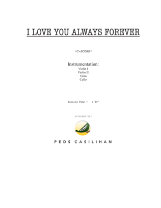 Book cover for I Love You Always Forever