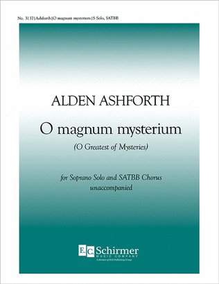 Book cover for Three Christmas Motets: 2. O Magnum Mysterium (O Greatest of Mysteries)