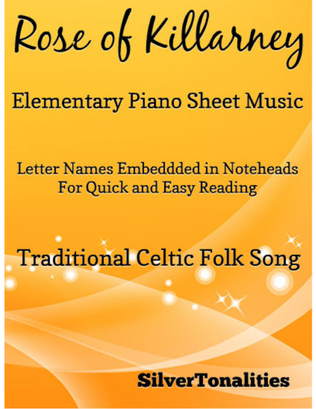 Book cover for Rose of Killarney Elementary Piano Sheet Music