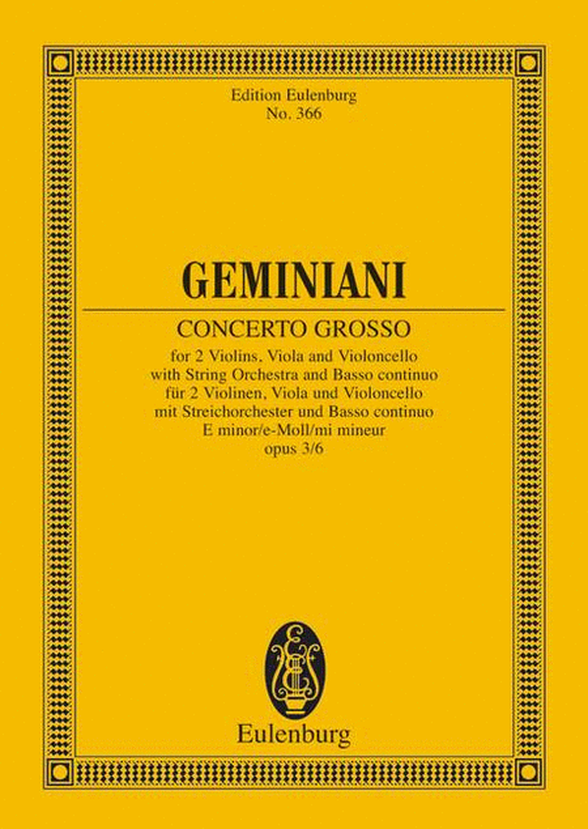 Concerto grosso E minor