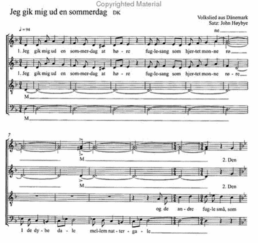 European Folksongs for mixed voices (European Volksongs fur gemischten Chor) image number null