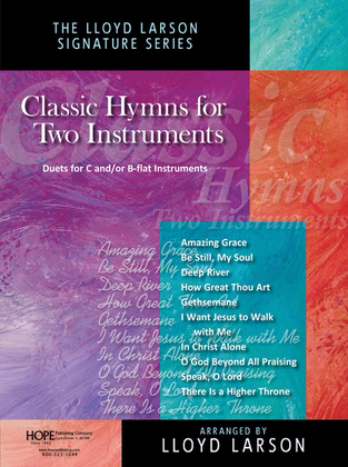Book cover for Classic Hymns for Two Instruments, Vol 1-Book and CD