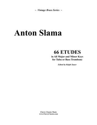 Book cover for 66 Etudes in all Major and Minor Keys for Tuba or Bass Trombone