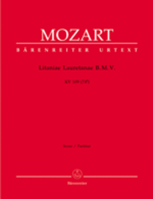 Book cover for Litaniae Lauretanae B. M. V. B flat major, KV 109 (74e)