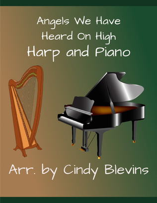 Book cover for Angels We Have Heard On High, Harp and Piano Duet