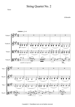 Book cover for A.Borodin:String Quartet No.2 Mov.3