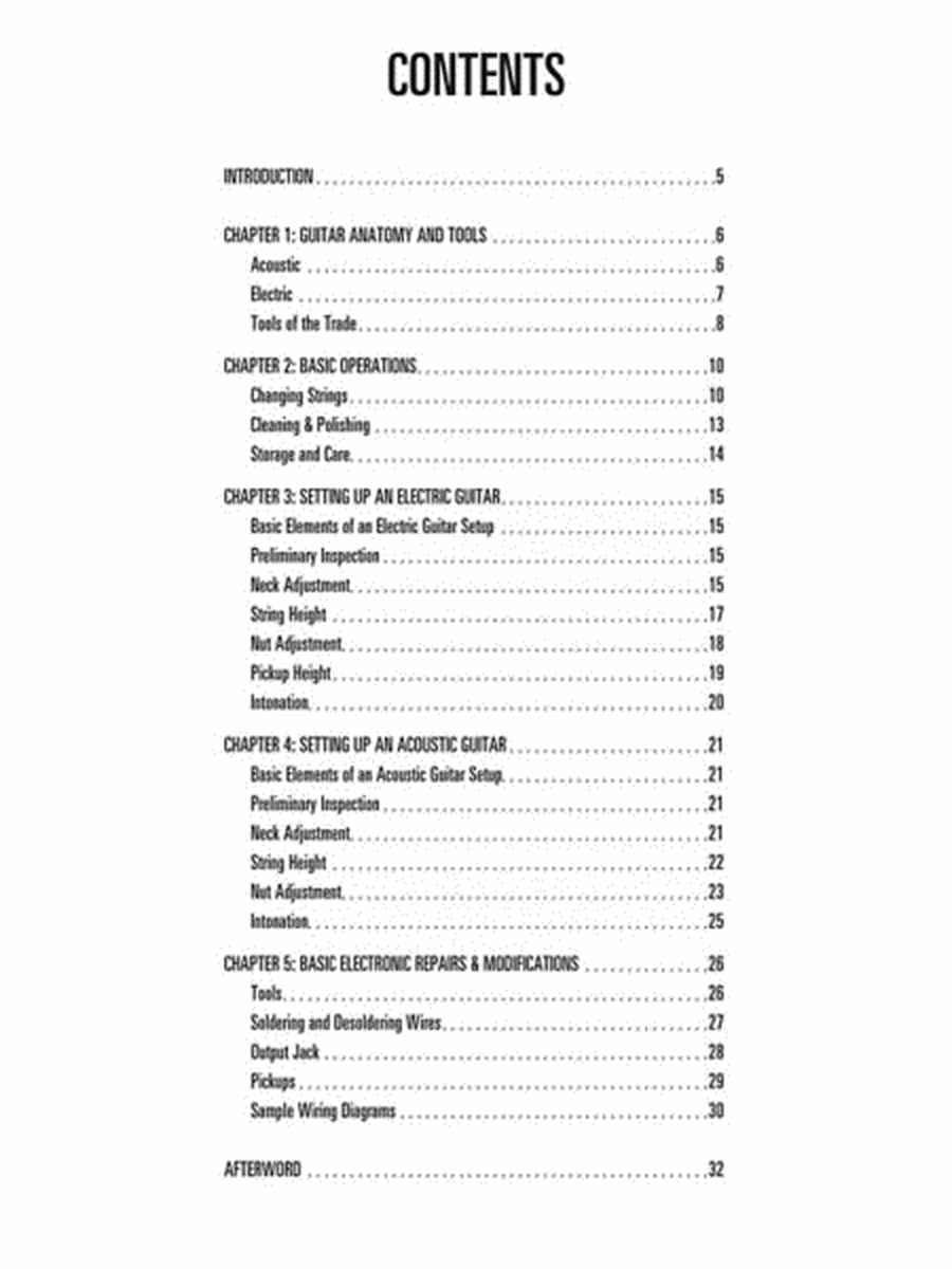 Hal Leonard Guitar Method - Setup & Maintenance