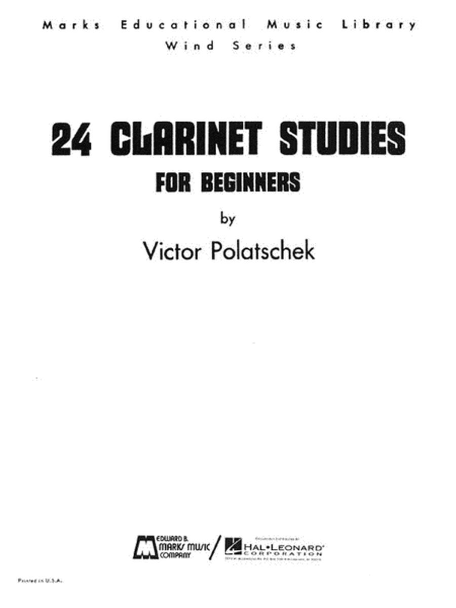 Clarinet Studies 24 Beg Ww Method