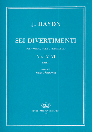 Book cover for Sei divertimenti für Violine, Viola und Violonce