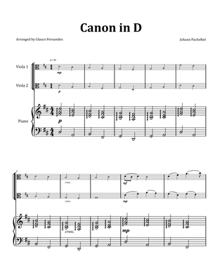 Canon by Pachelbel - Viola Duet with Piano
