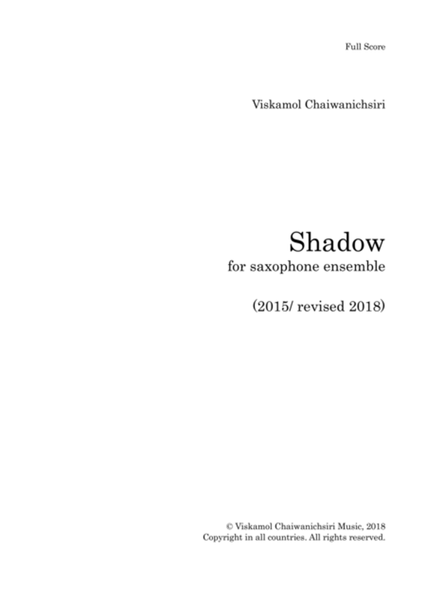 Shadow for Saxophone Ensemble (Score and Parts) image number null