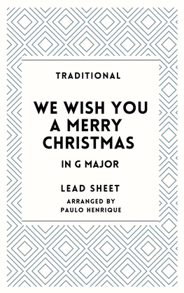 Book cover for We Wish You a Merry Christmas - Lead Sheet - G Major