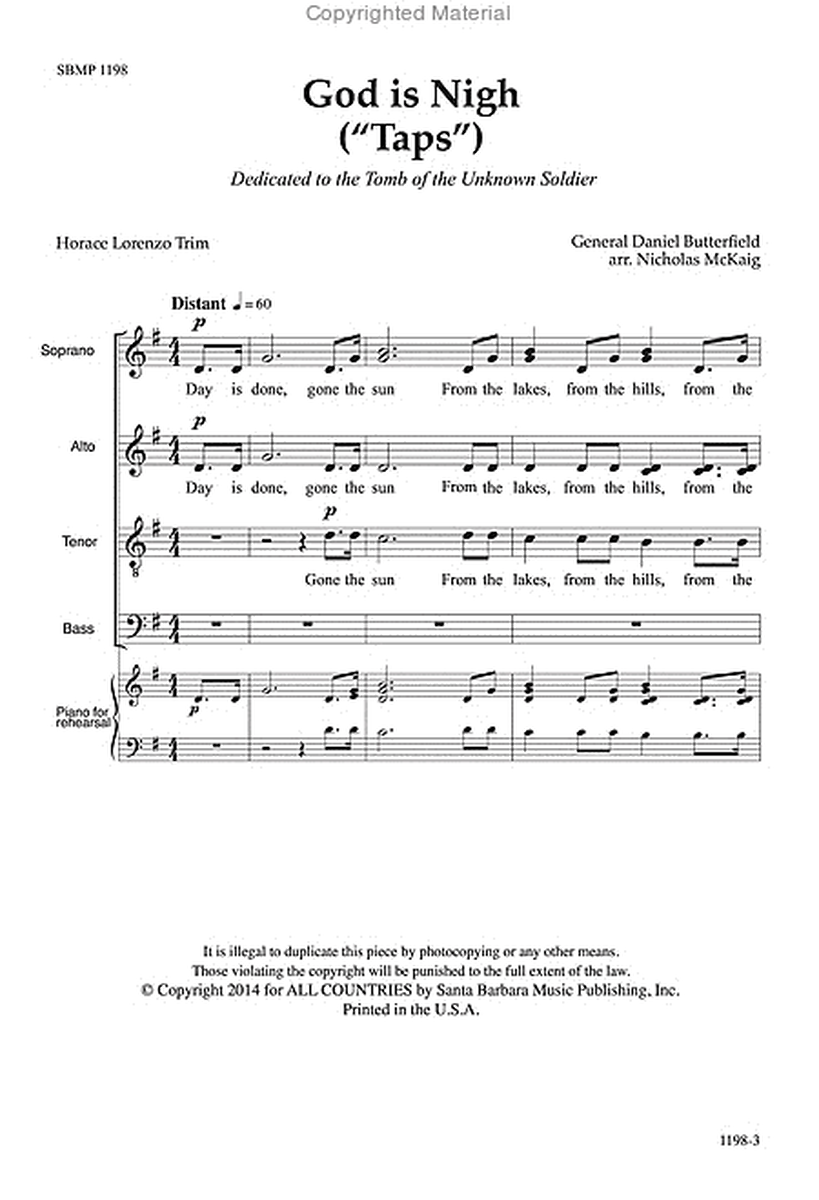 God is Nigh - SATB divisi Octavo image number null