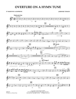 Overture on a Hymn Tune - Eb Baritone Saxophone