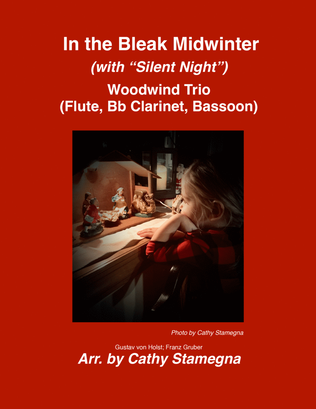 Book cover for In the Bleak Midwinter (with “Silent Night”) Woodwind Trio (Flute, Bb Clarinet, Bassoon)
