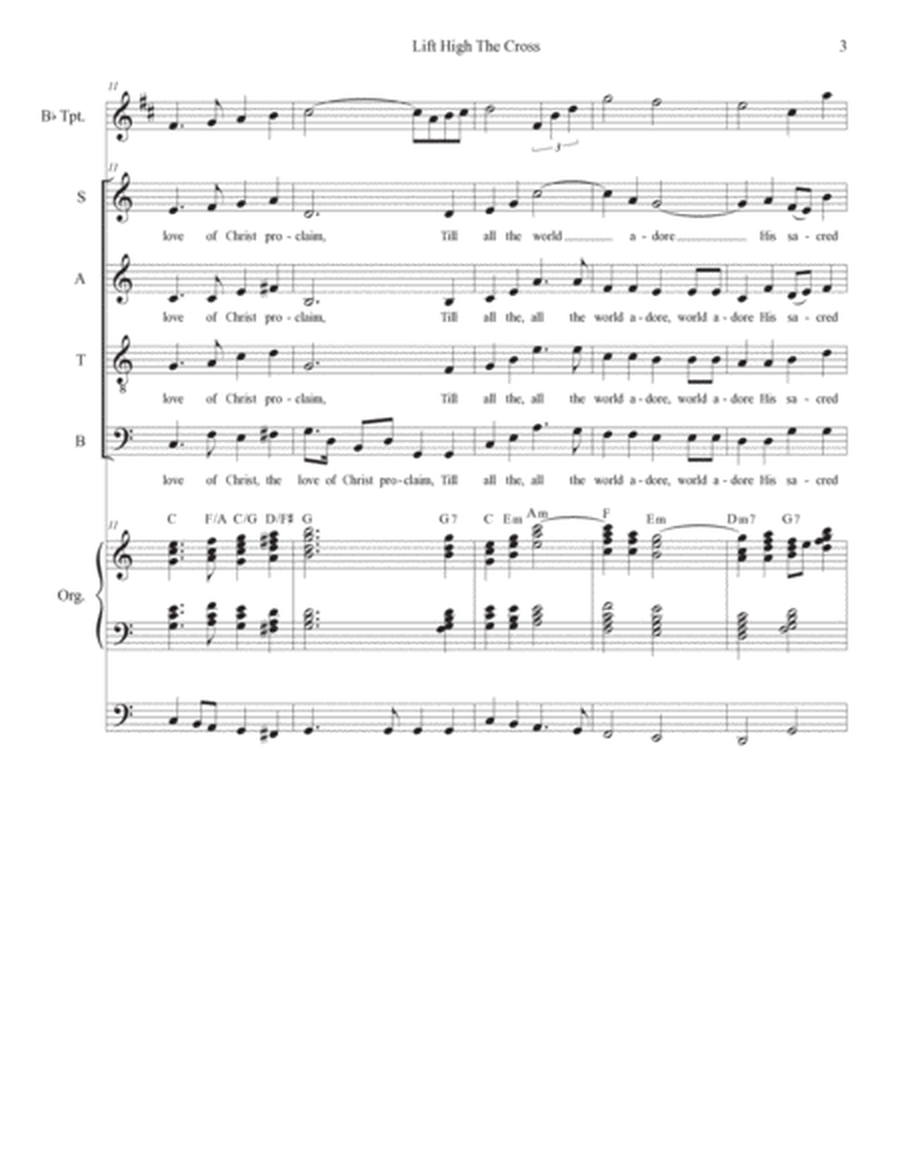 Lift High The Cross (SATB) image number null