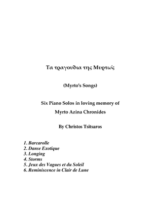 Myrto’s Songs for Piano Solo