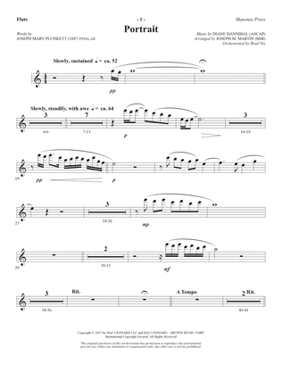 Book cover for Portrait (Consort) (arr. Joseph M. Martin) - Flute