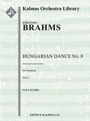 Hungarian Dance No. 8, WoO 1