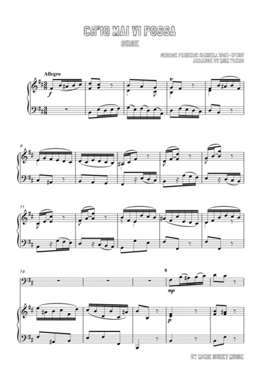 Handel-Ch'io mai vi possa,for Cello and Piano image number null