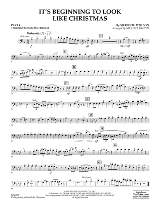 It's Beginning to Look Like Christmas (arr. Michael Brown) - Pt.4 - Trombone/Bar. B.C./Bsn.