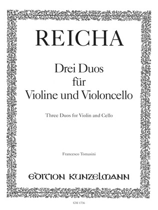 Book cover for 3 Duos for violin and cello